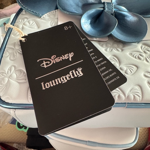 Loungefly Disney Minnie Mouse Blue Butterfly Crossbody Bag. - Picture 5 of 5
